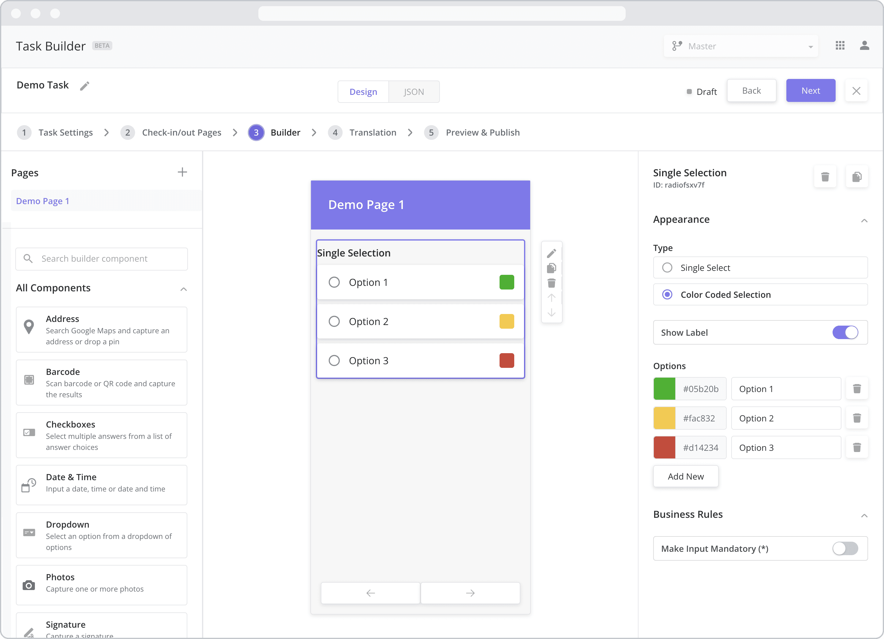 single-selection